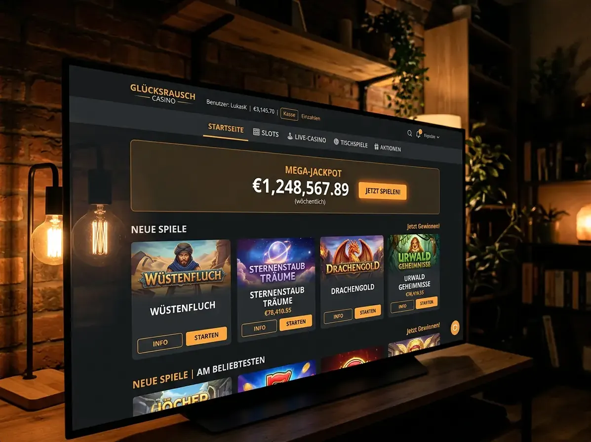 Lobby von Spinfest mit Slots, Live-Casino und Tischspielen